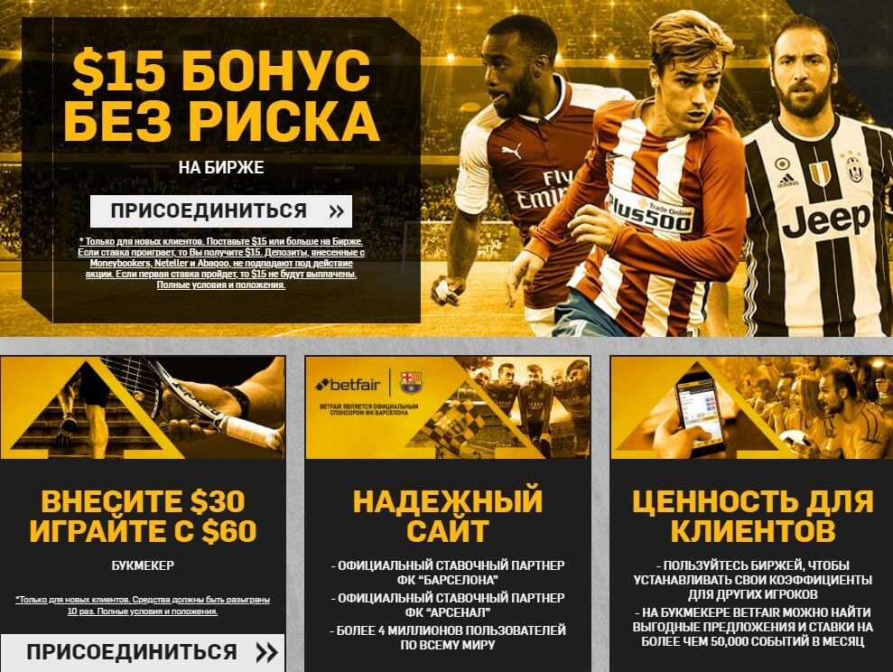 Букмекерская контора Betfair